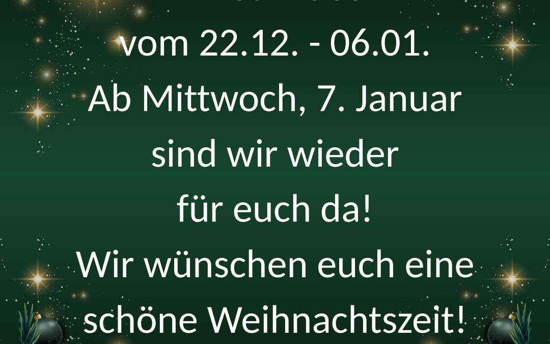Der QuellPunkt macht Weihnachtsferien